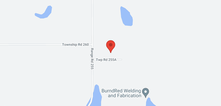 map of 6 - 255077 Rge Rd 255